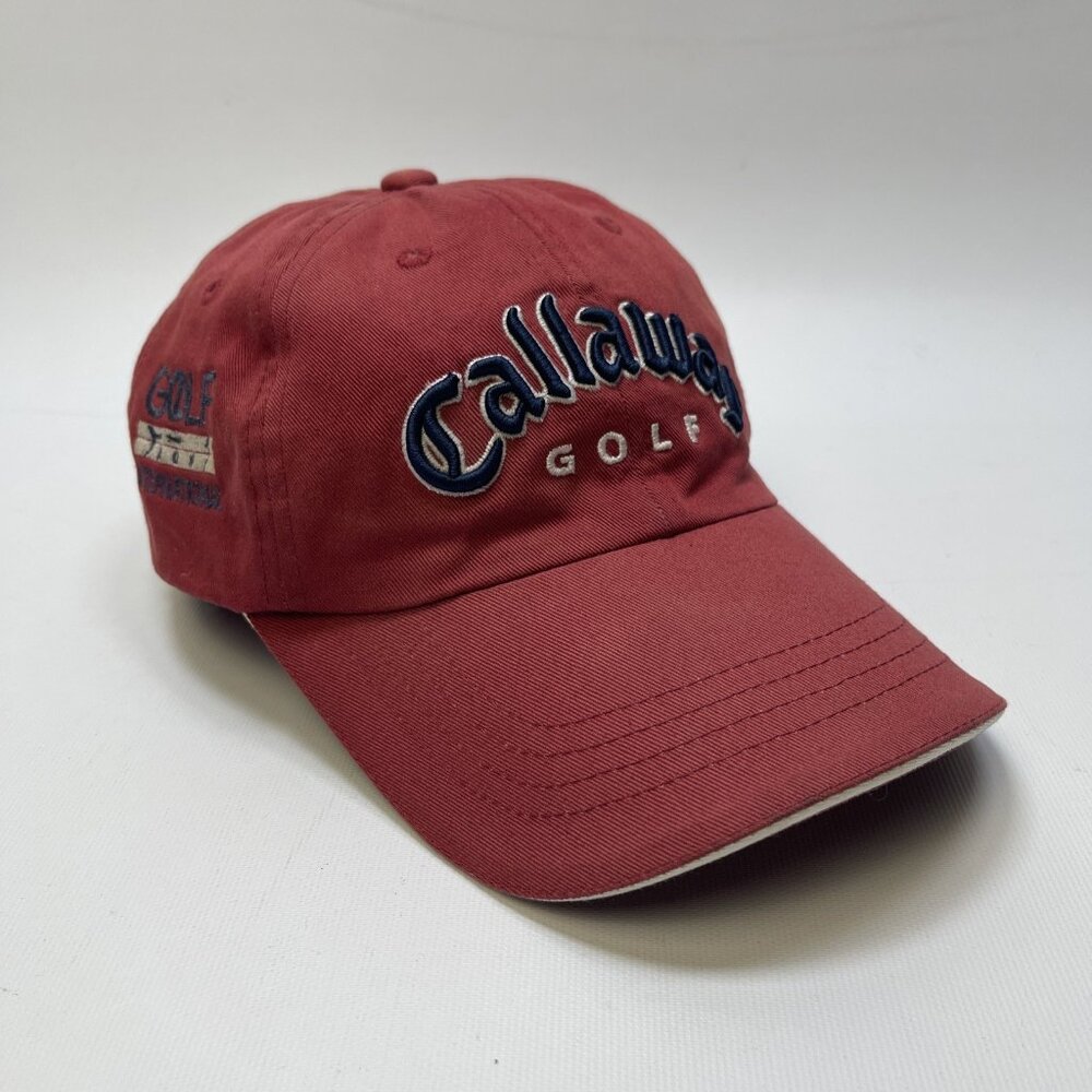 Callaway Golf Sports Embroidered Baseball Hat Cap Red Quebec AGP International